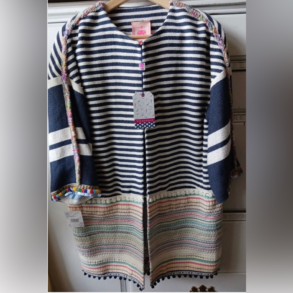 Anthropologie Striped Multicolor Jacket